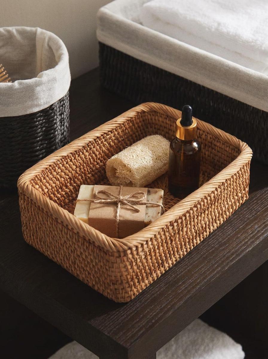 CESTA MIMBRE RECTANGULAR