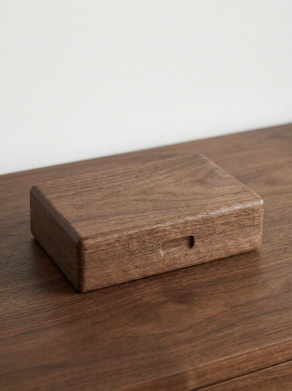 CAJA ORGANIZACIÓN ANILLOS NOGAL
